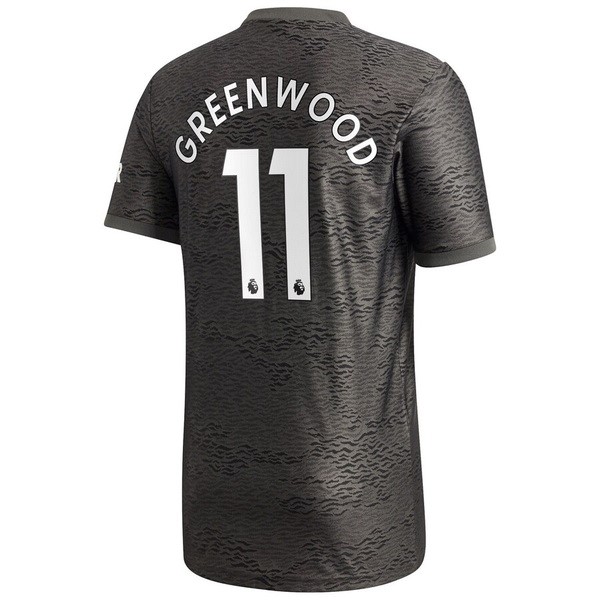 Camiseta Manchester United NO.11 Greenwood Segunda equipo 2020-2021 Negro